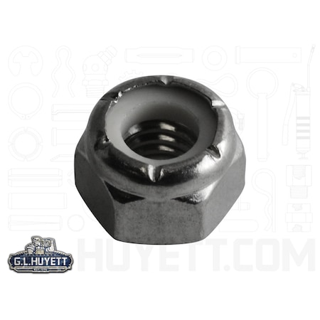 Huyett Lock Nut, 5/16", Stainless Steel, Plain LNUTS-0312C